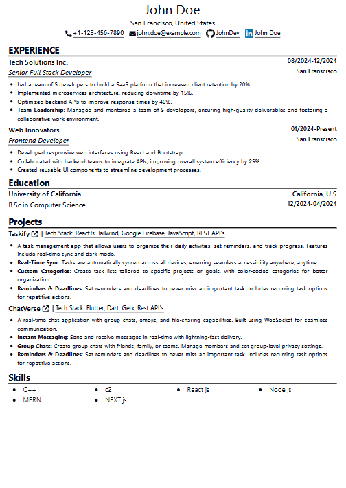 Resume craftr